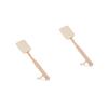 Balacoo 2pcs Bath Back Brush Dry Bath Body Brush Loofah Back Brush Bath Softer Brush Shower Brush Bath Cleaner Brush Loofah Sponge Spa Back Brush Bath Loofah Scrub Long Handle Bamboo, 40x9cm view 1