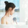 balacoo 6pcs Bath Sponges for Shower Long Handle Brush Exfoliating Washcloth Bath Flower Towels Grey view 4