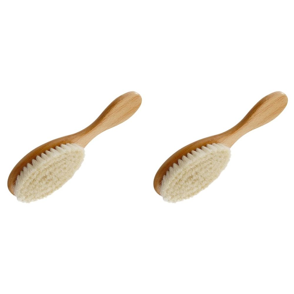 balacoo 2pcs Versatile Bath Shower Brush Hair Cleaning Brush Wool Body Shampoo Comb Hairdressing