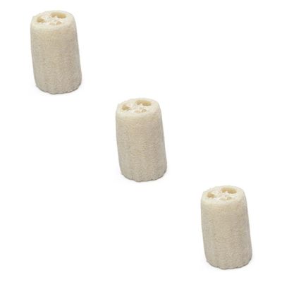 balacoo 3pcs Portable Natural Loofah Shower Sponge Scrubber Exfoliating Scrubber for Smooth Skin for Bathing and Household Cleaning Stimulates Circulation