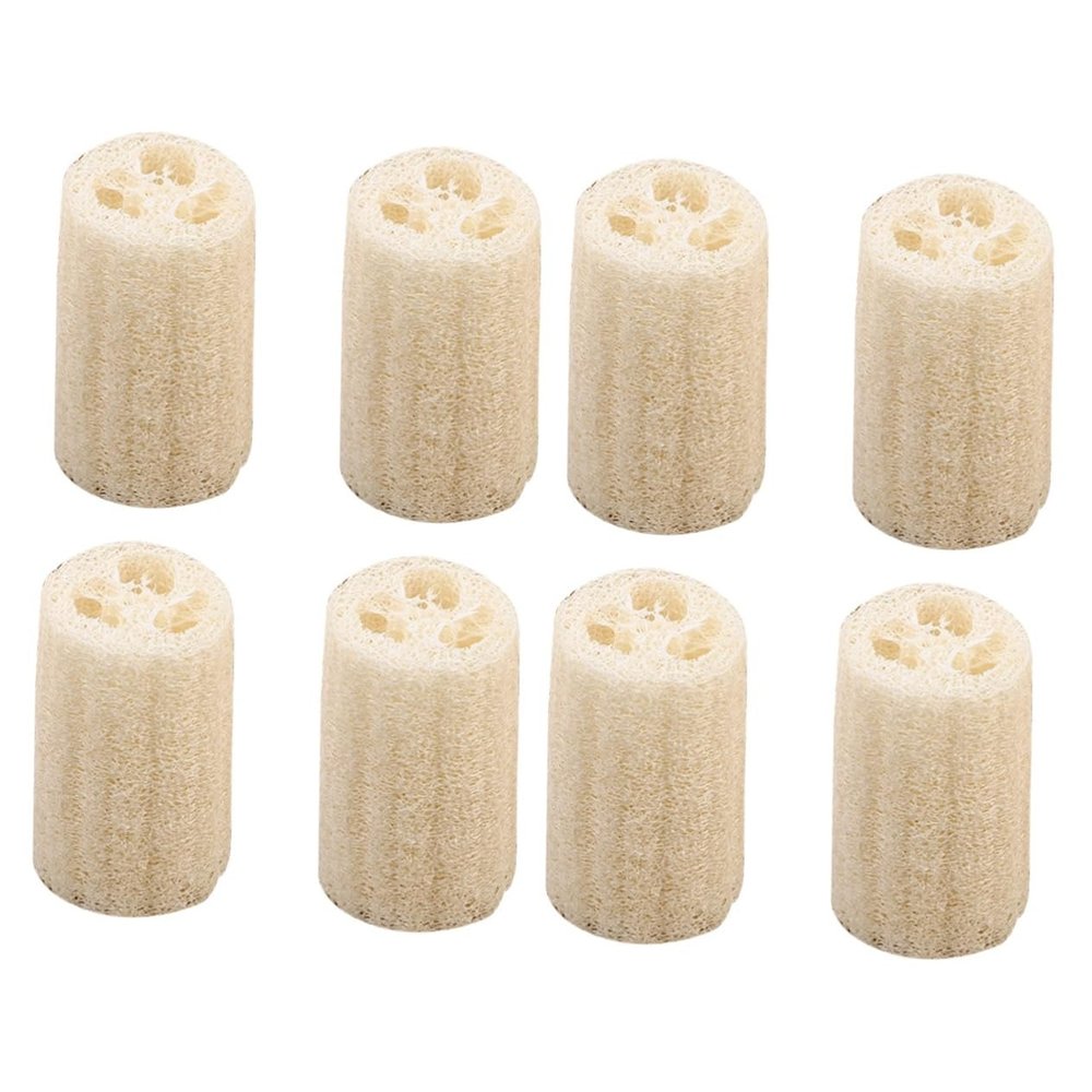 Angoily 8pcs Loofah Sponge Bathing Scrubber Natural Exfoliating for Shower Promotes Healthy Skin and Circulation Comfortable for Daily Use