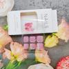 French Tips Press on Toenails Pink CEWEWP Short Square Toe Fake Nail Tips White Flower Design Acrylic Toe Nails Full Cover Glue on Toenails Glossy Summer False Toe Static Nails for Women Girls 24Pcs view 3