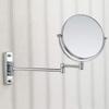 FJYDM Makeup Mirror 360 Rotating Metal Wall-Mounted 7-inch Mirror Double-Sided Magnification 3X Folding HD Vanity Mirror view 2