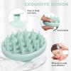 Meartchy Silicone Scalp Massager, Scalp Scrubber for Hair Growth with Soft Bristles, Scalp Exfoliator Brush Dandruff Removal Shampoo Brush for Wet Dry Scalp Care (Mint Green) view 3