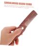 balacoo 3pcs Portable Folding Beard Comb Premium Sandalwood Hair Comb for Home Use Multi-functional Grooming Tool for Men Space-saving Accessory for Travel and Everyday Styling view 3