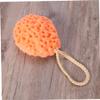 balacoo 3pcs Sponge Body Bath Exfoliator Orange Cleansing Puff for Face Body Hydrophilic Non Scrubber Promotes Skin Smoothness for Daily Use view 3