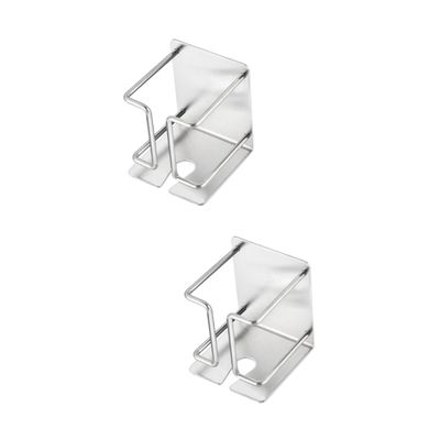 balacoo 2pcs Steel Electric Holder Wall-mounted Bathroom Organizer for Electric Shaver Accessories Design for Convenient Storage Simple Style for Everyday Use