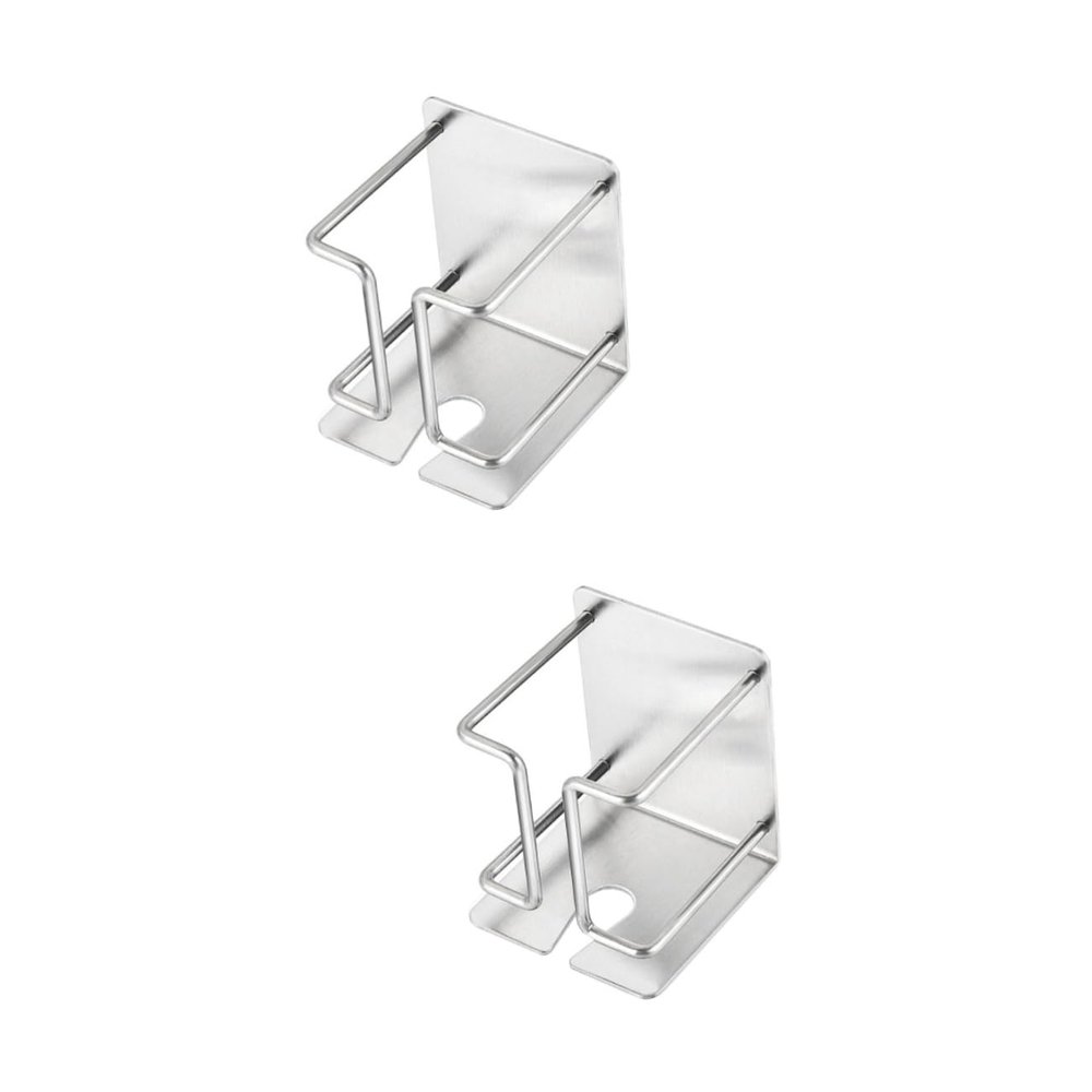 balacoo 2pcs Steel Electric Holder Wall-mounted Bathroom Organizer for Electric Shaver Accessories Design for Convenient Storage Simple Style for Everyday Use