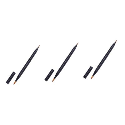 Balacoo 3pcs Lip Brush Applicator Makeup Tool Kit Lipstick Telescopic, Medium, Black