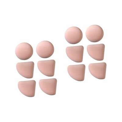 balacoo 12pcs Dual-use Supple Powder Puff Soft Makeup Pads for Wet and Dry Application Portable Face Powder Tool Includes and for Even Coverage