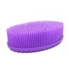 balacoo 2pcs Silicone Shower Brush Curly Hair Brush Exfoliating Body Scrub Massaging Bath Body Massager view 4