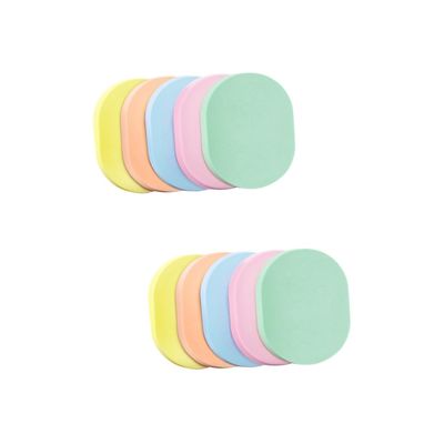 balacoo 10pcs Facial Cleaning Sponge Puff Gentle Skin Care Sponges for Deep Cleansing Makeup Removal and Exfoliation Suitable for All Skin Types Random Colors
