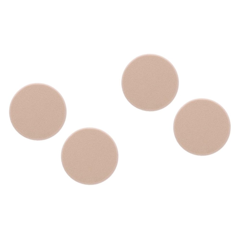 Angoily 4pcs Dual-use Makeup Powder Puff Sponges for Foundation and Concealer Gentle Application for Skin Types Dry and Wet Use Portable Compact Case Skin Tone