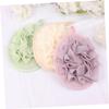 Angoily 6pcs Solid Bath Exfoliating Balls Soft Loofah Bubble Maker for Gentle Cleansing Purple Yellow for Shower Relaxation view 2