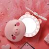 2Pcs LED Makeup Mirror with USB Rechargeable Multi Function Cartoon Pig Style Fan Portable Pocket Fan view 2