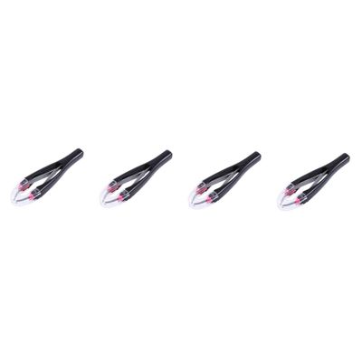 Angoily 4pcs Automatic Retractable Eyebrow Plucker Tweezers Kit Precision Tweezers for Facial Eyebrow Shaping Random Color