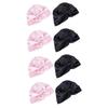 Angoily 8pcs Satin Sleeping Hats for Women Double Hair Care Bonnet Soft Lightweight and Comfortable for Curly Hair and Braids view 1