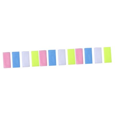 Angoily 12pcs Nylon Exfoliating Bath Towel Multi- Scrubber for Cleaning for Smooth Skin and Shower Use for Men Women and Boys and Girls