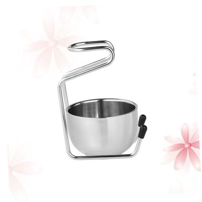 Angoily Stainless Steel Shaving Brush Holder and Heavy Soap Bowl Elegant Stand for Organized Grooming for Dad Boyfriend Husband