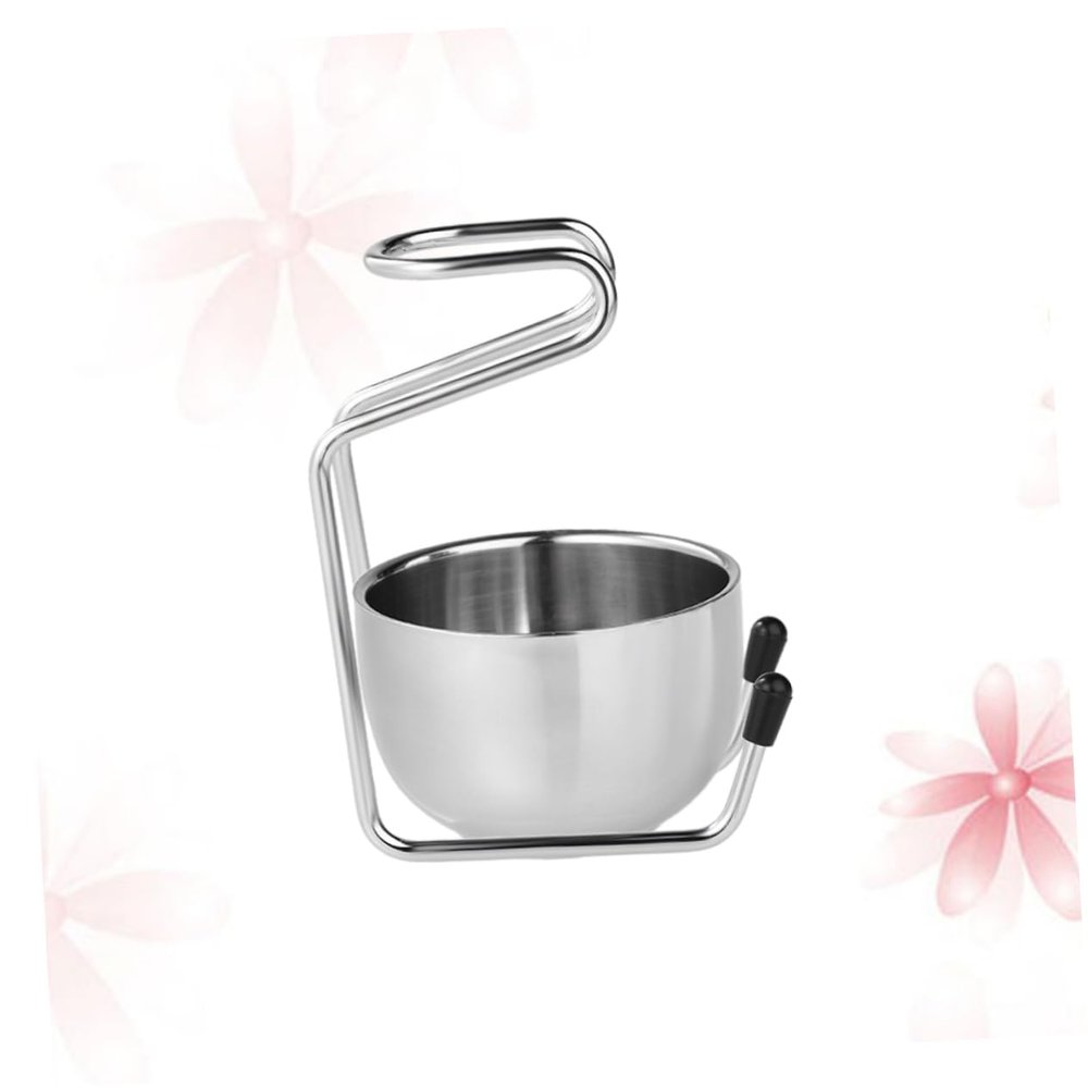 Angoily Stainless Steel Shaving Brush Holder and Heavy Soap Bowl Elegant Stand for Organized Grooming for Dad Boyfriend Husband