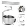 Angoily Stainless Steel Shaving Brush Holder and Heavy Soap Bowl Elegant Stand for Organized Grooming for Dad Boyfriend Husband view 3