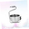 Angoily Stainless Steel Shaving Brush Holder and Heavy Soap Bowl Elegant Stand for Organized Grooming for Dad Boyfriend Husband view 4