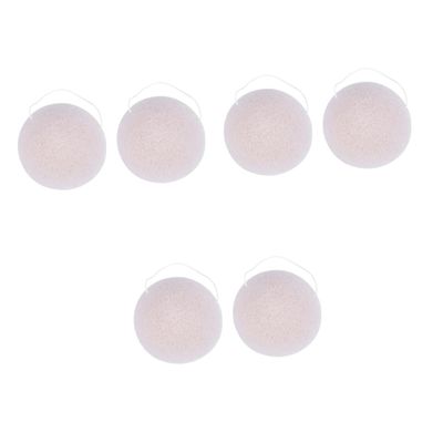 Angoily 6pcs Cleansing Sponge Makeup Removal Puff Large Bamboo Sponges for Daily Exfoliating Safe for Rosacea