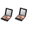 Angoily 2pcs Elegant Eyeshadow Palette Matte Brown Makeup for Party Wedding Casual view 1
