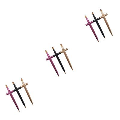 Angoily 9pcs Dual Ended Lip Brush Retractable Lipstick Applicator Concealer Brush for Makeup Portable and Easy to Clean Black Colors