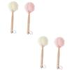 Angoily 4pcs Handle Bath Brush for Exfoliating Shower Practical Back Scrubber Sturdy Design for Men and Women Deep Cleansing Bathing Accessories view 1
