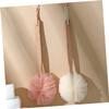 Angoily 4pcs Handle Bath Brush for Exfoliating Shower Practical Back Scrubber Sturdy Design for Men and Women Deep Cleansing Bathing Accessories view 2