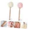 Angoily 4pcs Handle Bath Brush for Exfoliating Shower Practical Back Scrubber Sturdy Design for Men and Women Deep Cleansing Bathing Accessories view 4
