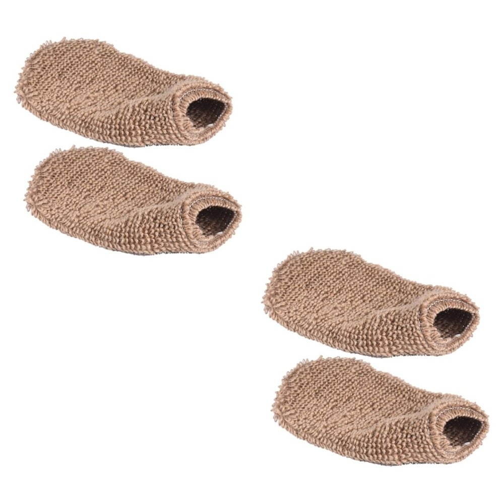 Angoily 4pcs Bath Thicken Shower Gloves Exfoliating Mitten Non-irritating Glove Type Wash Towels