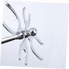 Angoily Men's Stainless Steel Shaving Brush Holder Wall Mount Non-Traced Razor Rack for Safety Razors and Brushes Elegant Storage for Bathroom Grooming Accessories view 2