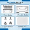 Blades for Wahl Precision Replacement Blades Compatible with Wahl MC3 Replacement Blades,2 Hole Clipper Blade Compatible with Wahl Clipper Blades Replacement,with 2 Pairs Screws. view 3