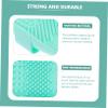 Ipetboom 2pcs Silicone Makeup Brush Cleaning Pads Cosmetic Tool Cleaner with Efficient Rinsing Function for Sponges Brushes and More Blue Pink view 3