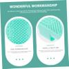 Ipetboom 2pcs Silicone Makeup Brush Cleaning Pads Cosmetic Tool Cleaner with Efficient Rinsing Function for Sponges Brushes and More Blue Pink view 4