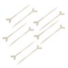 Ipetboom 10pcs Eyelash Lift Comb Y-Shaped Separator Tool for Home Salon Lightweight for Eyelash Perming Easy to Use Comfortable Grip for Sessions view 1