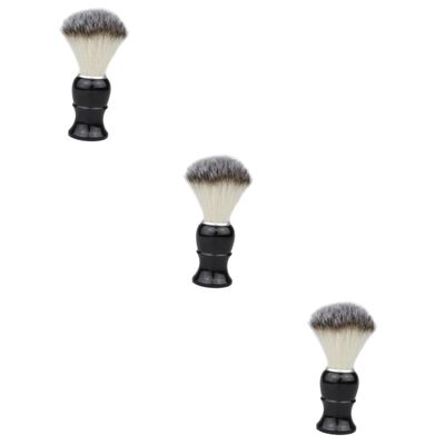 minkissy 3pcs Men Beard Brush Portable Styling Tool for Grooming Cleaning Soft Bristles for for Bearded Men Ergonomic Handle for Easy Use