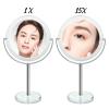 Snowflakes 1X / 15X Magnifying Makeup Mirror with Stand - 7 Inch Tabletop Vanity Mirror for Bathroom or Bedroom with 360 Rotation. view 2