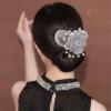 Hair Bun Maker with Hair Clips, Hand Embroidered Flowers Deft Bun, Lazy Hair Curler Deft Bun, Flower Hair Bun Roller, Deft Bun Hair Twister, Floral Design Dotted Bun Maker Exquisite Bun Maker (#1) view 3