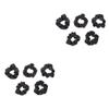 Angoily 10pcs Elastic Hair Ties Satin Ponytail Holders for Women and Girls Accessories Black for Everyday Wear and Stylish Looks view 1
