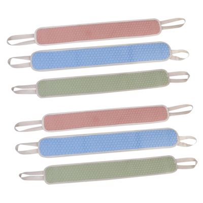 Angoily 2sets Exfoliating Bath Shower Scrubbers Thickened Dual-sided Back Scrubber for Whole Body Cleaning Random