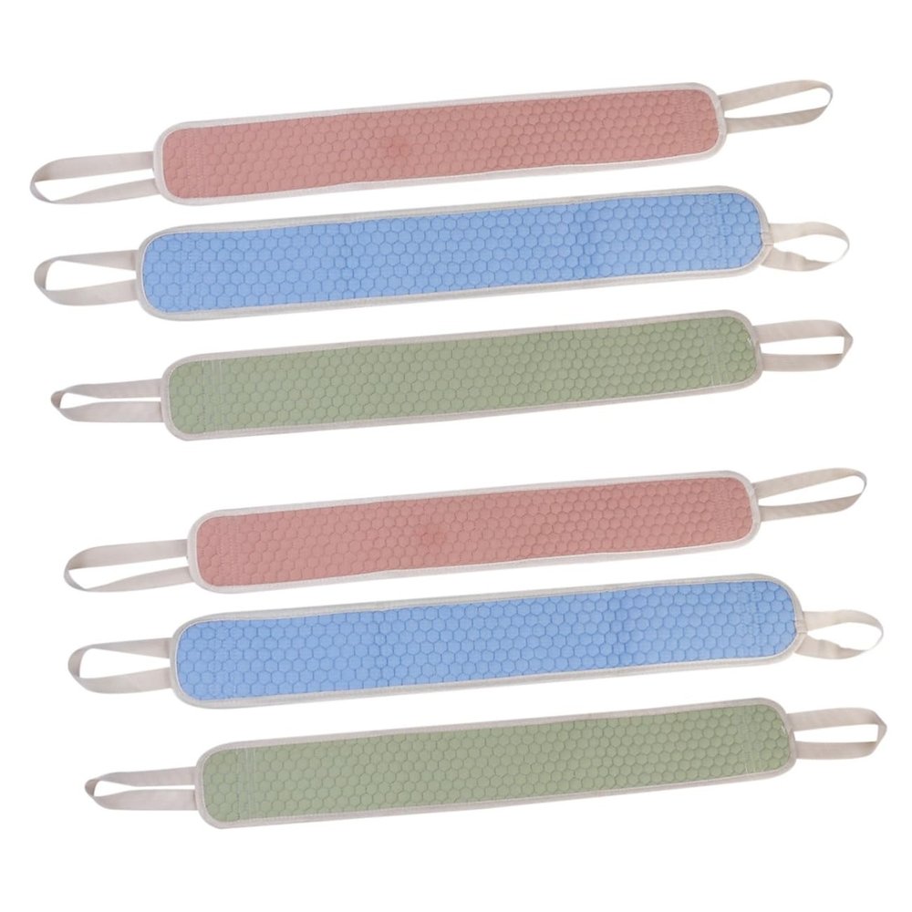 Angoily 2sets Exfoliating Bath Shower Scrubbers Thickened Dual-sided Back Scrubber for Whole Body Cleaning Random