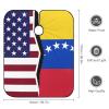 American and Venezuela Flag Barber Cape with Adjustable Snap Hair Cutting Salon Barber Apron for Adult view 2