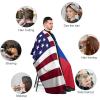 American and Venezuela Flag Barber Cape with Adjustable Snap Hair Cutting Salon Barber Apron for Adult view 3