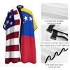 American and Venezuela Flag Barber Cape with Adjustable Snap Hair Cutting Salon Barber Apron for Adult view 4