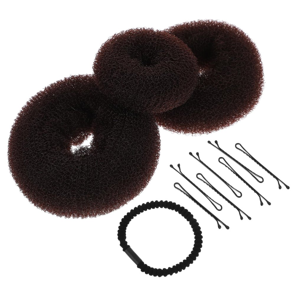 Angoily 2pcs Donut Bun Maker Hair Bun Pins Styler for Women for Parties Weddings