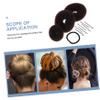 Angoily 2pcs Donut Bun Maker Hair Bun Pins Styler for Women for Parties Weddings view 3