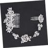 Angoily Charming Bridal Hair Comb Crystal Rhinestones Elegant Wedding Hair Accessories for Brides and Bridesmaids Alloy Clip Pin for Special Occasions view 2
